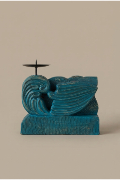 Candle Holder - The Swan - Teal